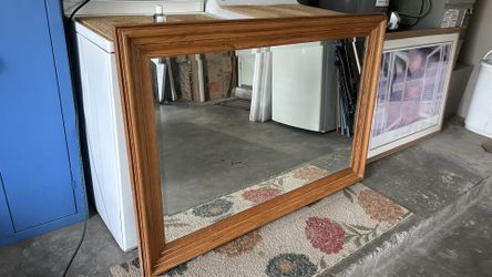 Solid Oak Mirror