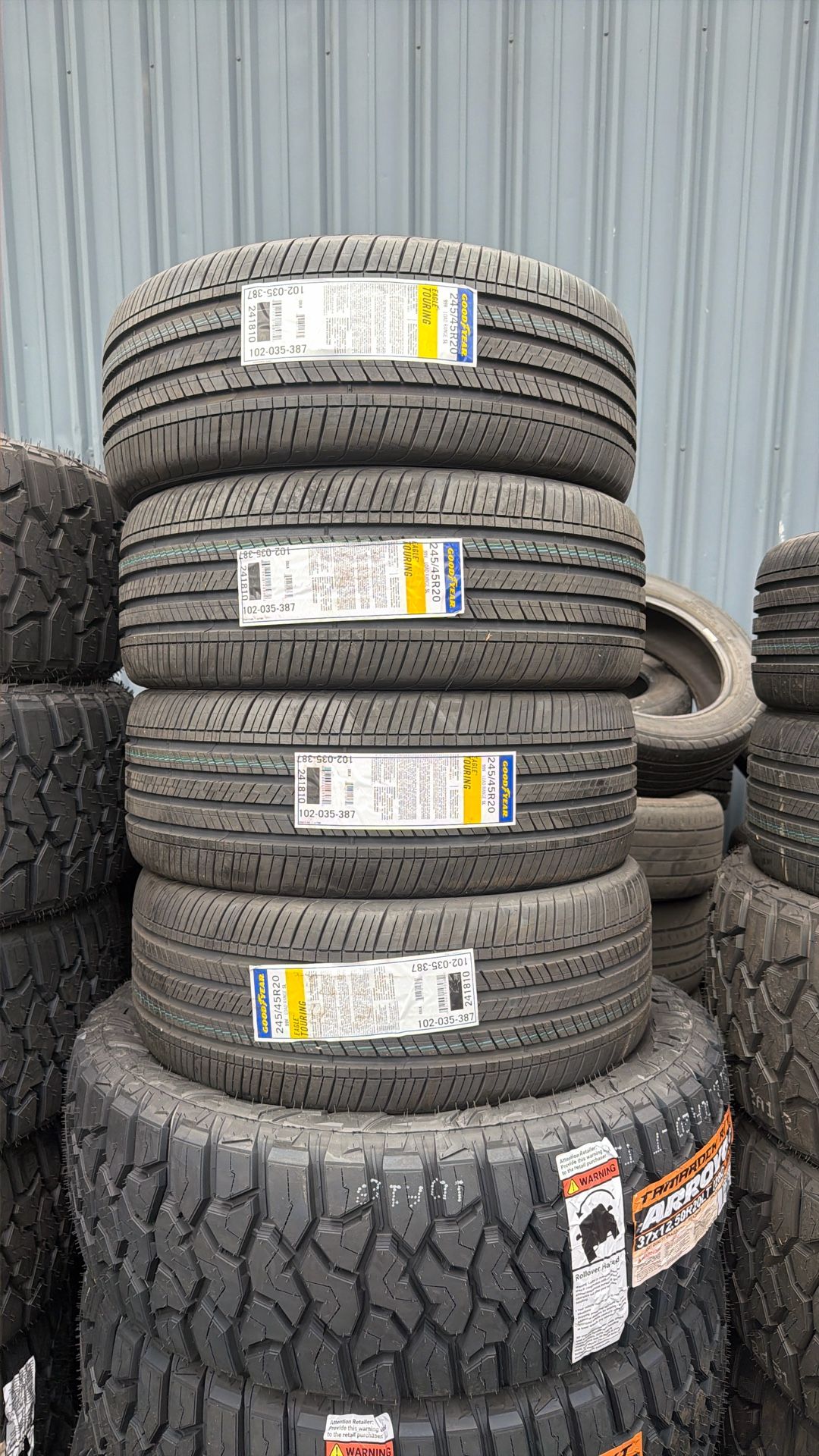 245/45/20 Good Year Touring Tires