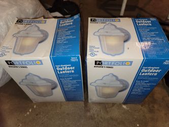2 outdoor lanterns