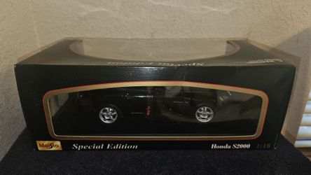 Honda S2000 Berlina Black Maisto Diecast 1:18 Model Car - Still