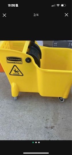 YELLOW  MOP BUCKET  NEW