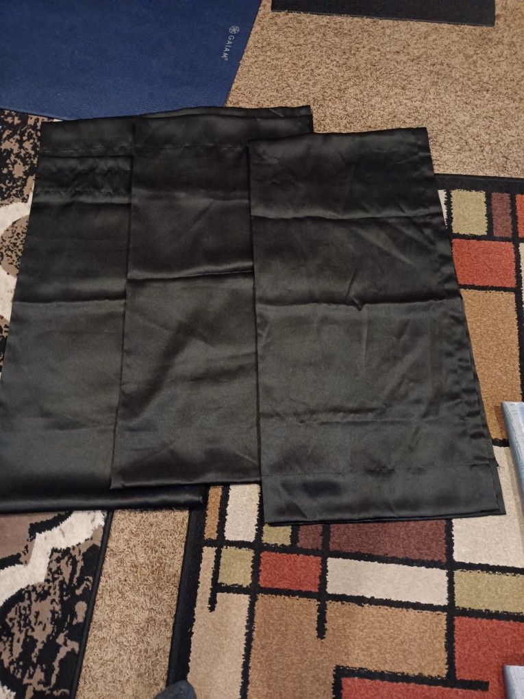 3 Black Out Curtains New For 20.00