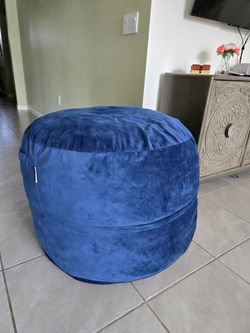 3ft Wide Bean Bag Chair Blue