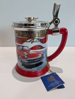 1997 Chevrolet Bel Air Franklin Mint Rick Norhem Collector Stein Mug Tankard