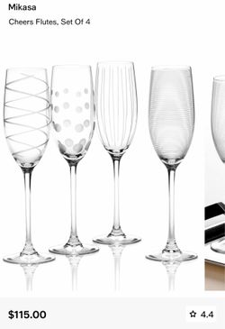 Mikasa wine and champagne glasses 16