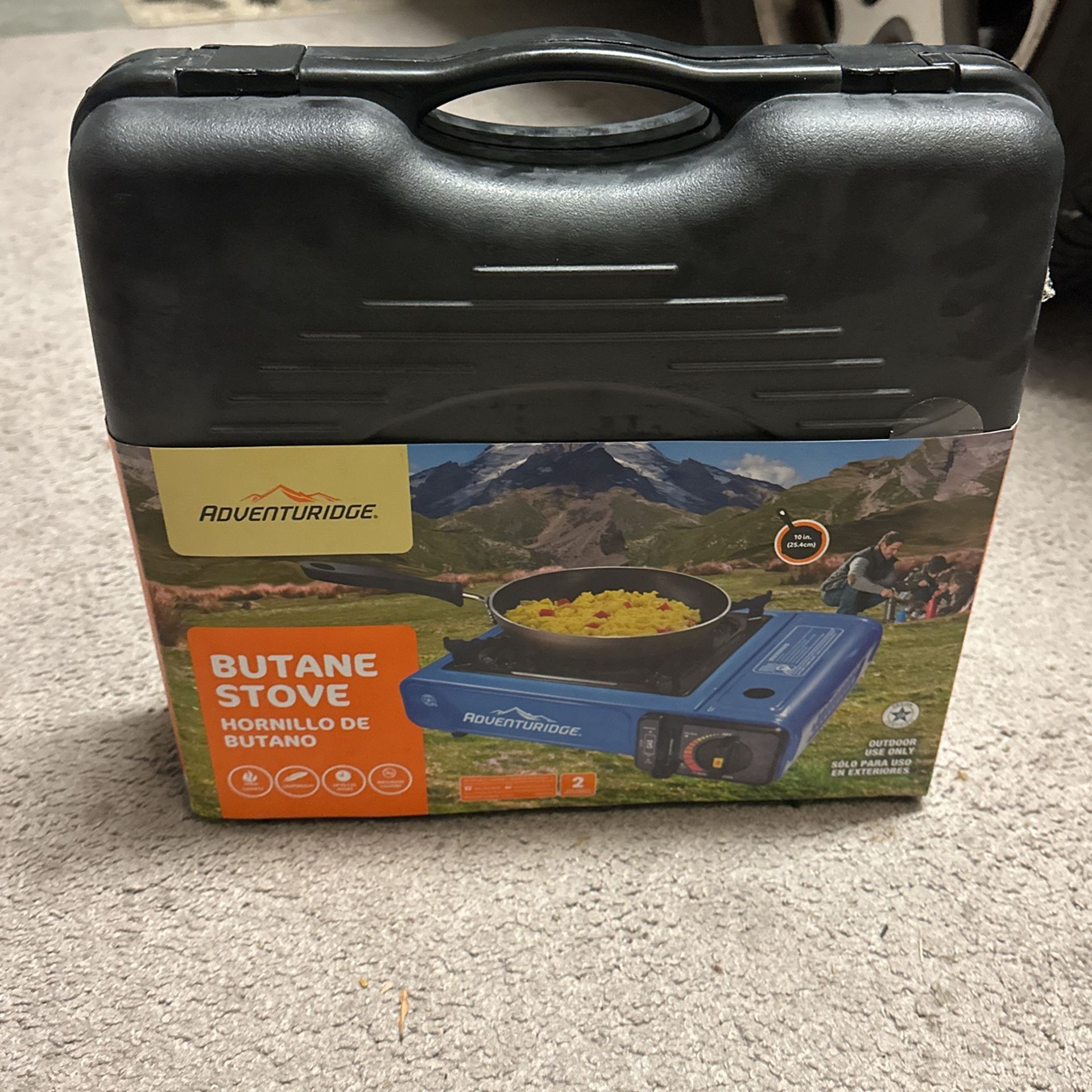 Portable Gas Stove with Carrying Case - Brand New!