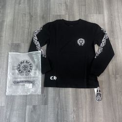 Chrome Heart x Los Angeles, White Design, Black Shirt