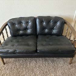 MCM Leather Bench