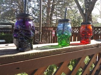Glass Skull Tumblers