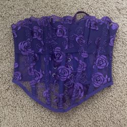 Purple corset top