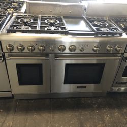 Thermador 48” Dual Fuel Range Stove In Stainless Steel 