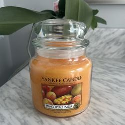 Mango Peach Salsa Medium Jar Candle New