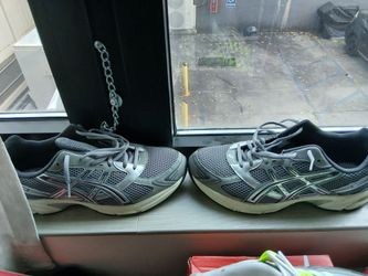 ASICS Running Sneakers Gray Lace-Up