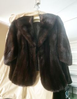 Fur coat vintage been stored in a cedar closet