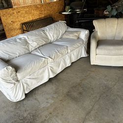 Sofa & Swivel Chair