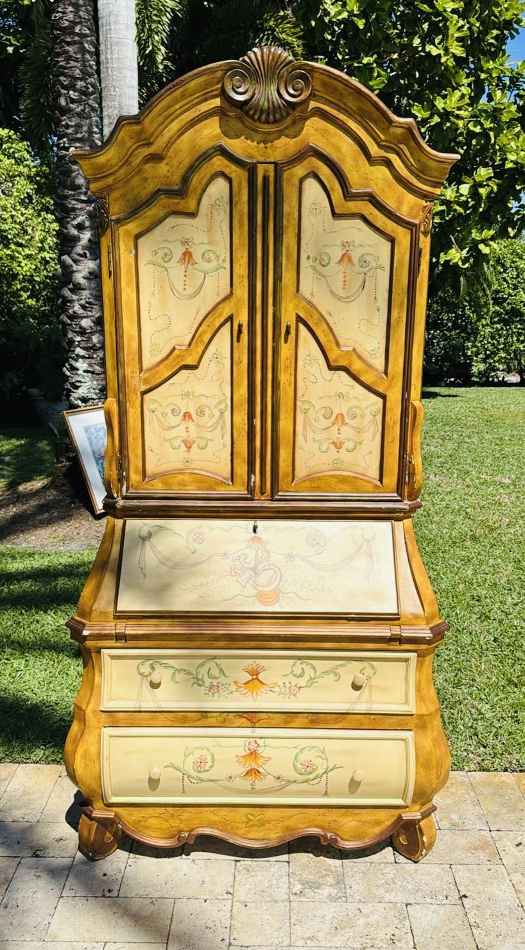 Secretary Desk Hutch Cabinet