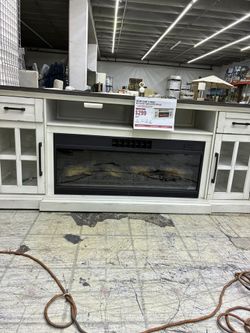 Tresanti Sloane TV Console with Classic Flame Electric Fireplace