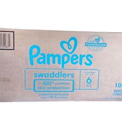 Pampers Swaddlers Baby Diapers Size 6, 108 Count