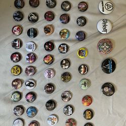Heavy metal band pins 59 lot