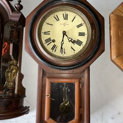 Antique Seikosa ” Wind Up Wall Clock with Key
