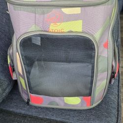 Airline compliant pet backpack.