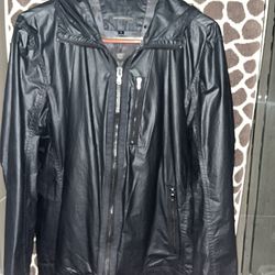 John Varvatos Designer Hooded Jacket / Black / Sz XL
