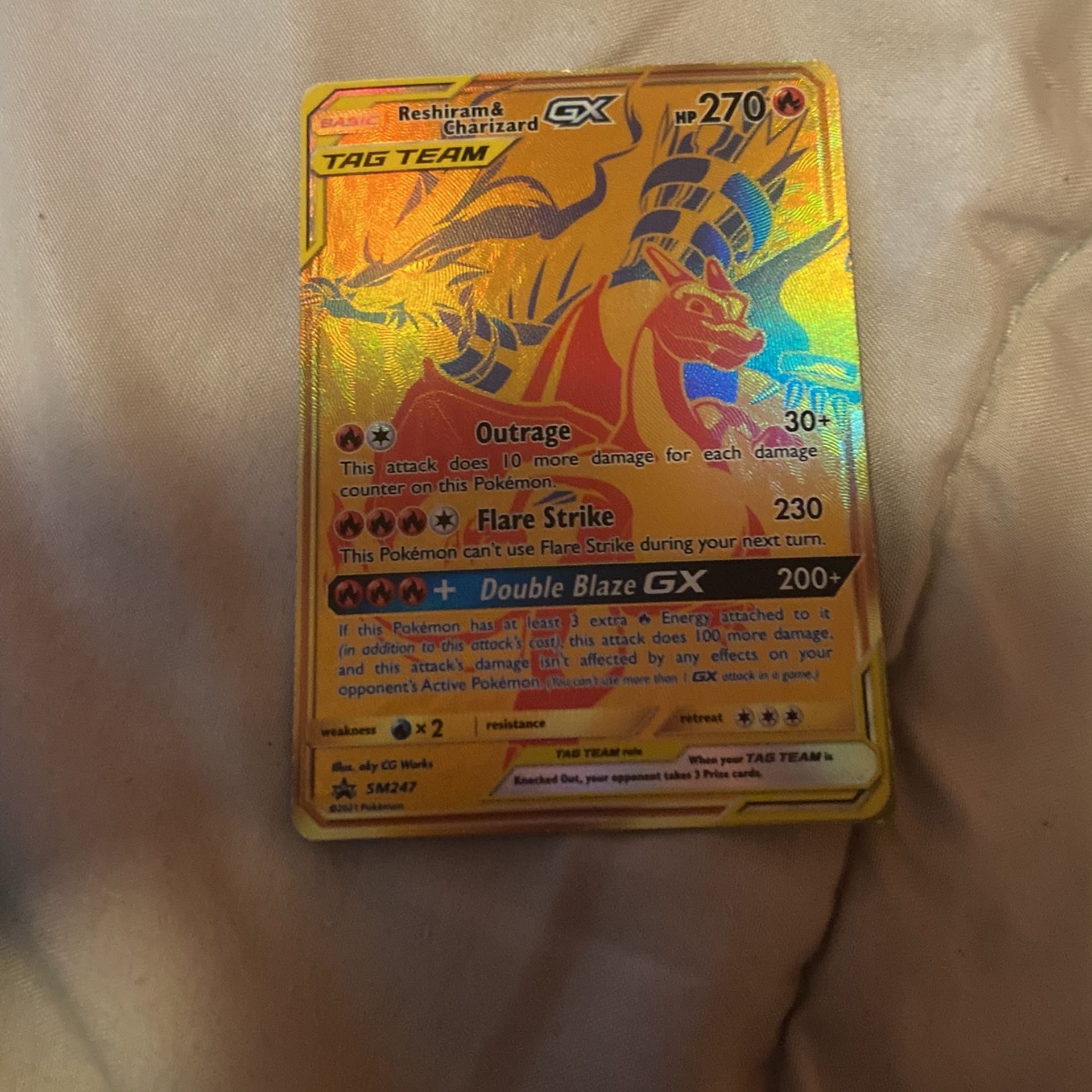 Reshiram And Charizard Gx Tag Team
