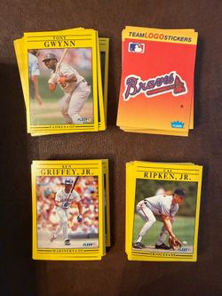 1991 Fleer Baseball Complete Baseball Card Set #1-720 Team Stickers Included