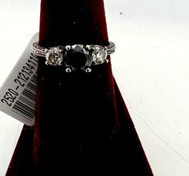 18k Black Diamond Ring