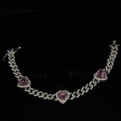 18 k Gold Plated 9 mm Heart Anklet - Waterproof 