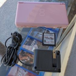 Nintendo DS Lite Pink Clean W Mario Kart