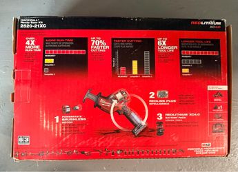 M12 FUEL 12V Brushless Cordless HACKZALL Reciprocating Saw Kit w Batteries Charger & Tool Bag