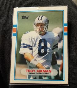 1989 Topps Traded Aikman and Sanders  Rookie Cards