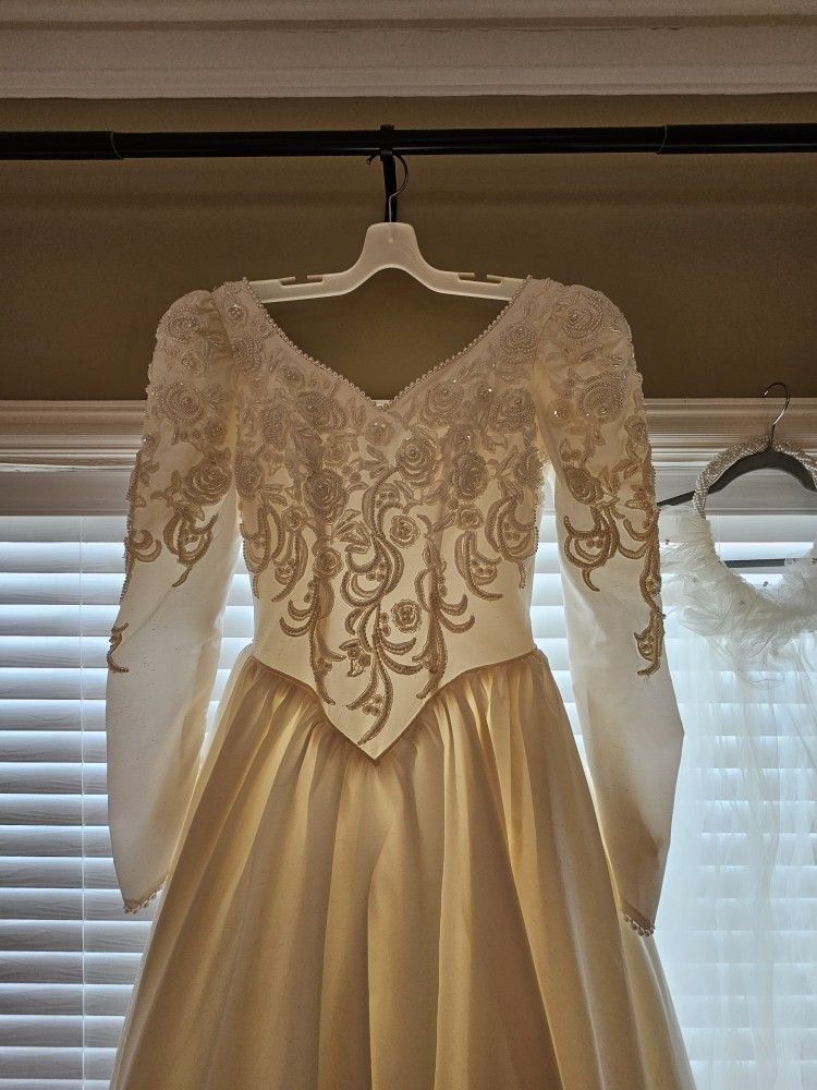 Taffeta Wedding Dress 