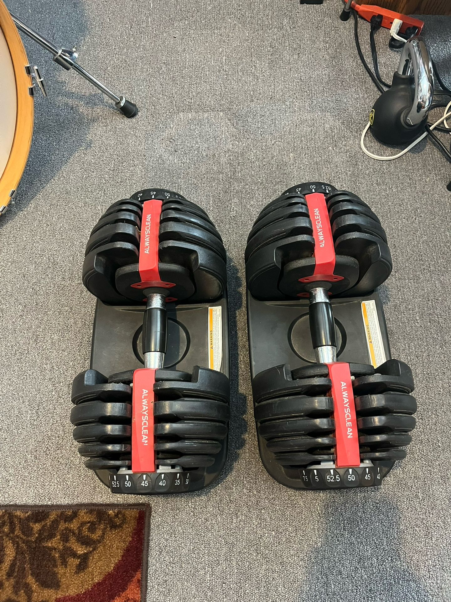 Adjustable Dumbbells, 5lbs - 52.5lbs