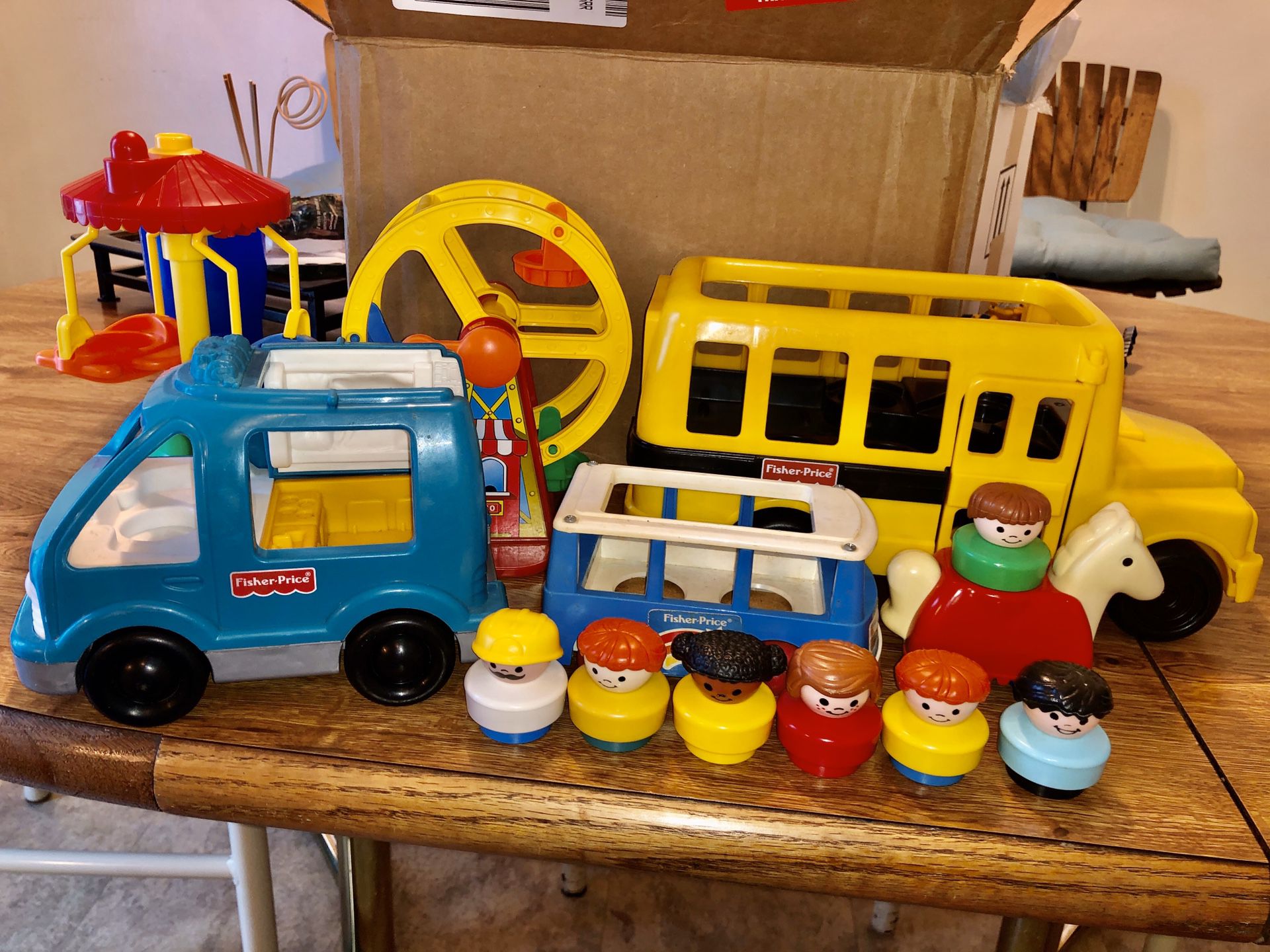1990s Fisher Price Little Chunky People Toy Lot