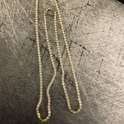 GLD micro tennis chain