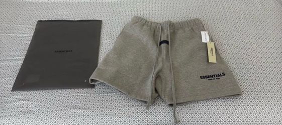ESSENTIALS SHORTS DARK OATMEAL BRAND NEW
