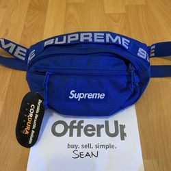 USED SUPREME S/S 18 ROYAL WAISTBAG 