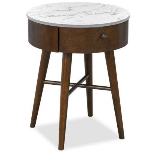 marble nightstand side end table