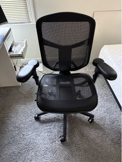 WorkPro Quantum 9000 Series Ergonomic Mid-Back Mesh/Mesh Chair, Black