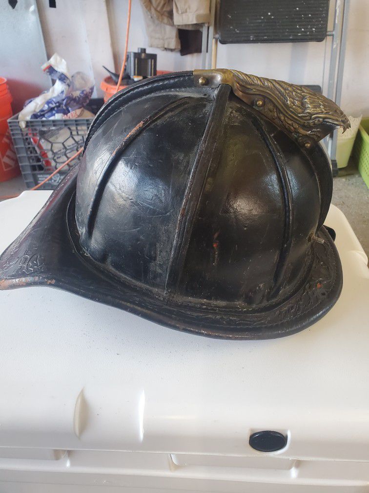 Leather Fire Helmet