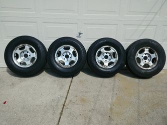 Set of 4 Truck Rims with Tires