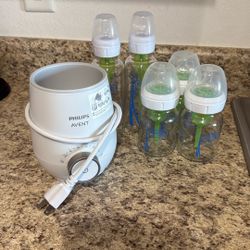 Baby Bundle – Glass Bottles + Warmer + Chair