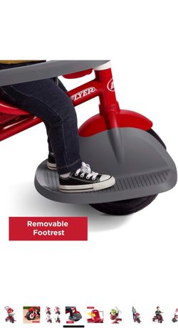 Radio Flyer 448Z Tricycle Trike Footrest and Cup Holder Toddler