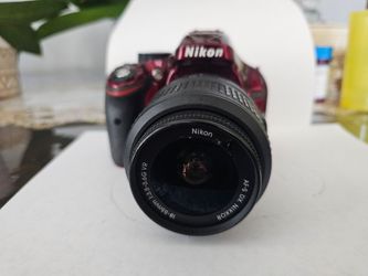 Nikon D5200 red DSLR camera