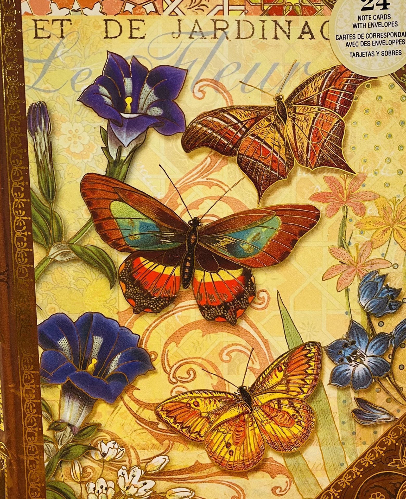 24 Notecards with Envelopes with 2 Different Colors/Designs