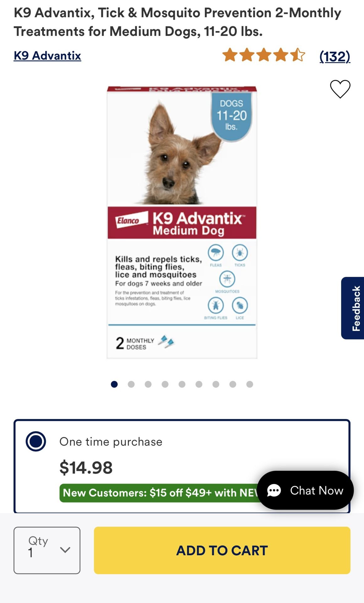 K9 Advantix New 2 Month Supply