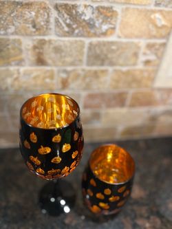 Brand New Halloween Pumpkin Glassware  2 Types