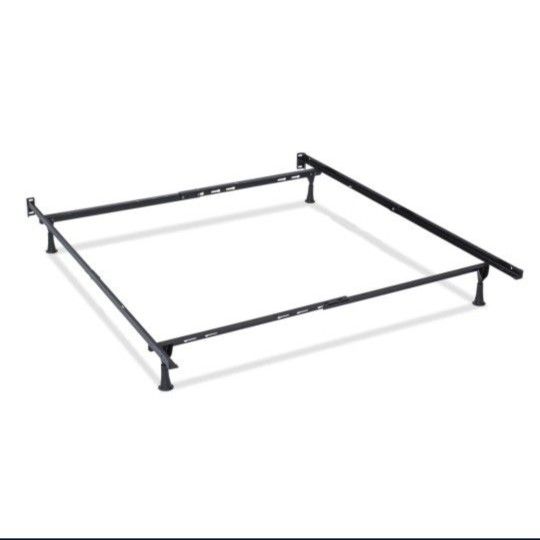 BED FRAME - Heavy Duty STEEL Adjustable: QUEEN, DOUBLE/FULL or SINGLE/TWIN